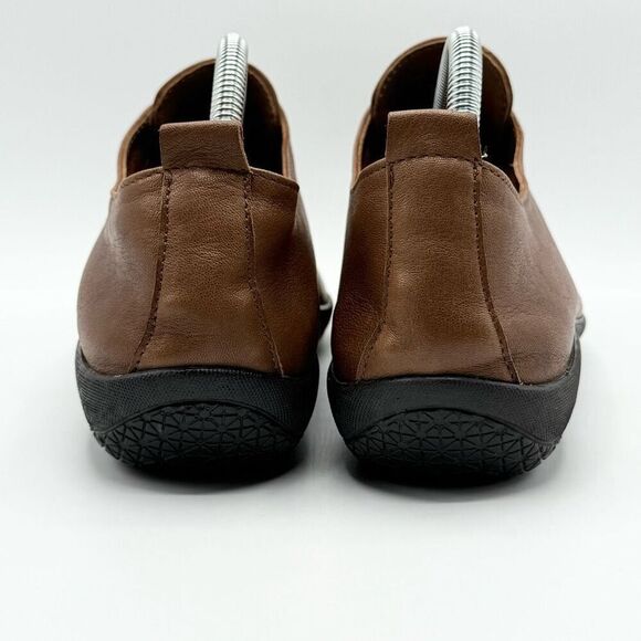 Sole Terra Lotus 2.0 Leather Lace Up Loafers in Dark Saddle Brown - Women’s US 8 - Picture 4 of 11